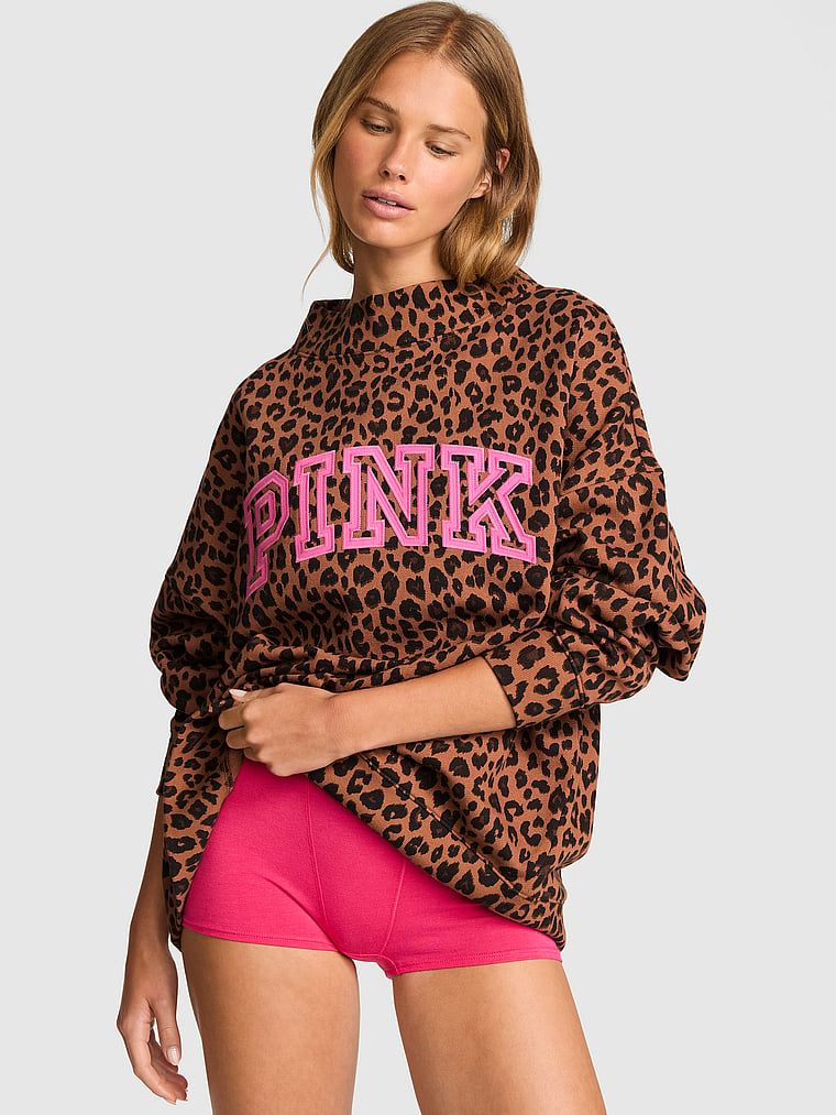 Bluza oversize ze stójką Campus Fleece