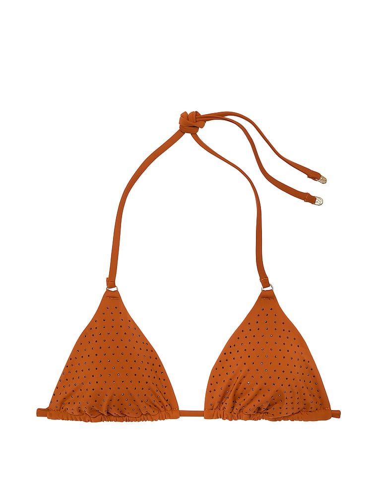 Góra od bikini Essential Diamante. Produkt ma kolor brązowy i pochodzi z kolekcji Victoria's Secret Swim. 