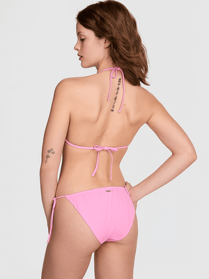 PINK Dół od bikini Cheeky wiązany po bokach
