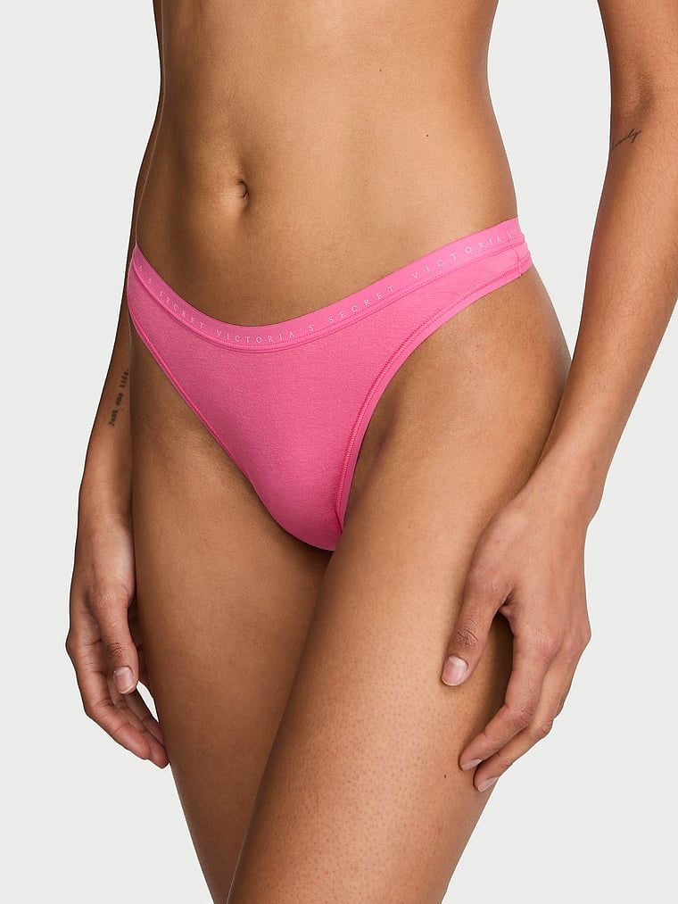 Victoria's Secret Stringi bawełniane High-Leg Scoop