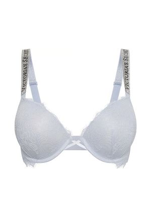 Very Sexy Biustonosz push-up koronkowy z błyszczącymi ramiączkami Shine Strap