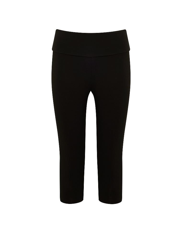 Legginsy bawełniane rybaczki Capri. Produkt ma kolor czarny i pochodzi z kolekcji Angel Essentials. 