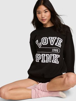 Oversize’owa bluza z okrągłym dekoltem Campus Fleece