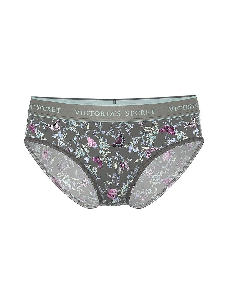 Majtki bawełniane z logo w talii Hiphugger. Produkt jest wzorzysty i pochodzi z kolekcji Cotton. 