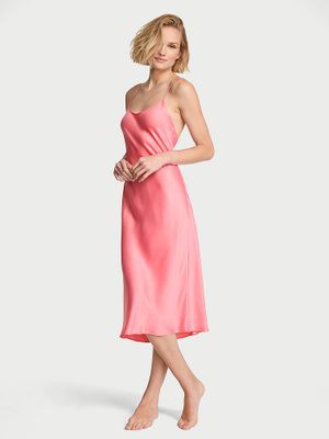 Victoria's Secret Sukienka satynowa midi