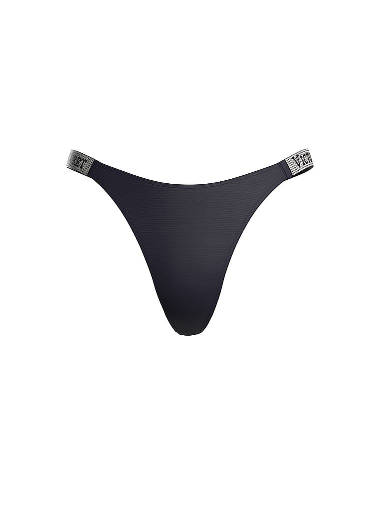 Stringi z błyszczącymi paskami Shine Strap. Produkt ma kolor niebieski i pochodzi z kolekcji Very Sexy. 