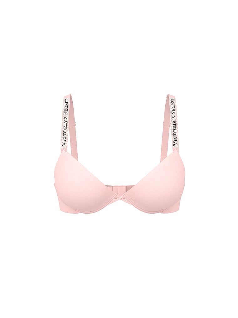 Biustonosz lekko usztywniany z błyszczącymi ramiączkami Shine Strap Demi. Produkt ma kolor różowy i pochodzi z kolekcji Very Sexy. 