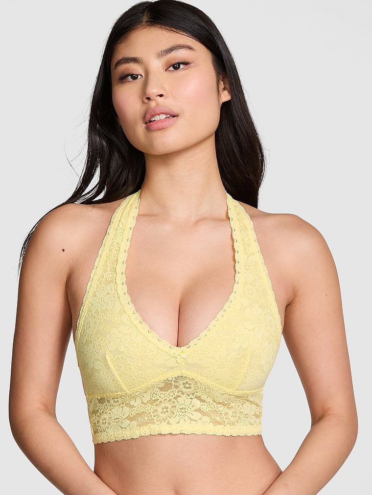 miyu Koronkowy top halter Wink Mellow Yellow - Victoria's Secret PL