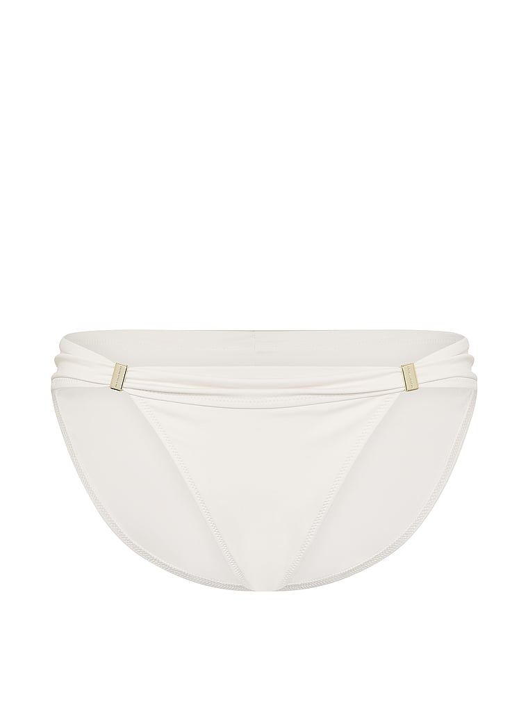 Dół od bikini Essential Harlow. Produkt ma kolor biały i pochodzi z kolekcji Victoria's Secret Swim. 