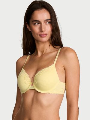 T-shirt Biustonosz push-up bawełniany Perfect Shape Shadow Stripe