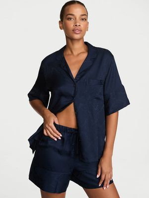 Victoria's Secret Piżama satynowa z szortami Signature