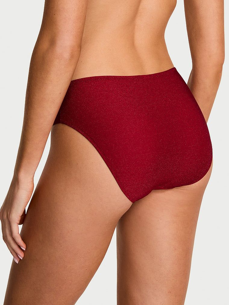 Majtki z mikrofibry Flex Shimmer Bikini. Produkt ma kolor czerwony i pochodzi z kolekcji Body by Victoria. 
