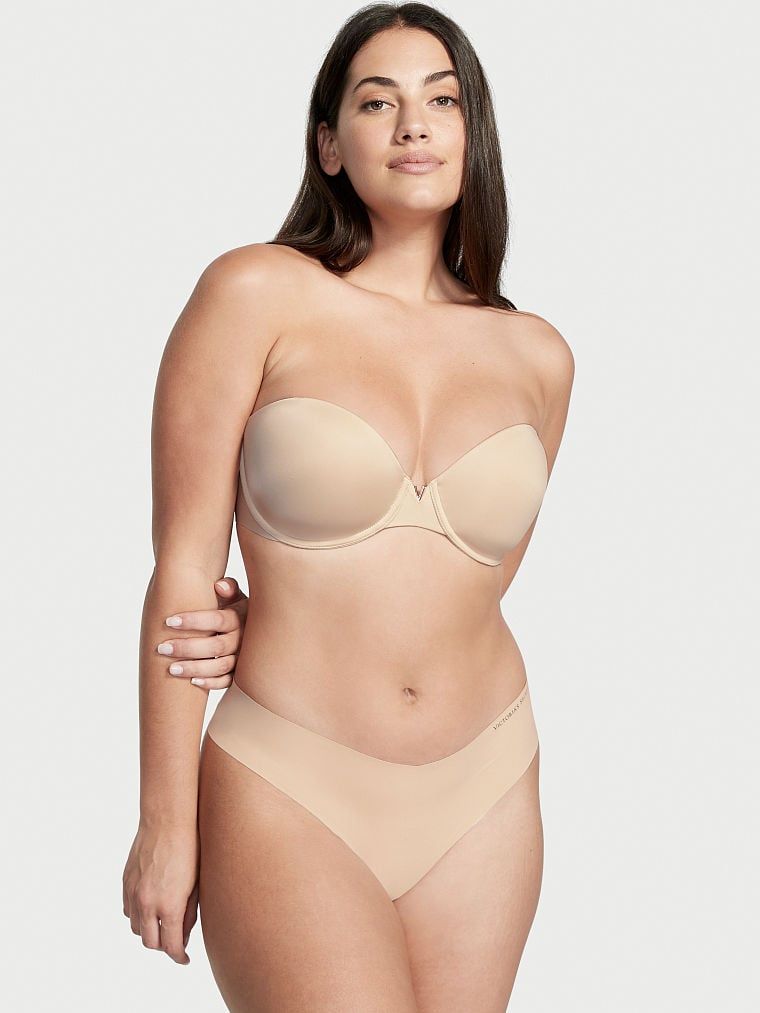 Victoria's Secret Bare Biustonosz lekko usztywniany bez ramiączek Sexy Illusions Strapless