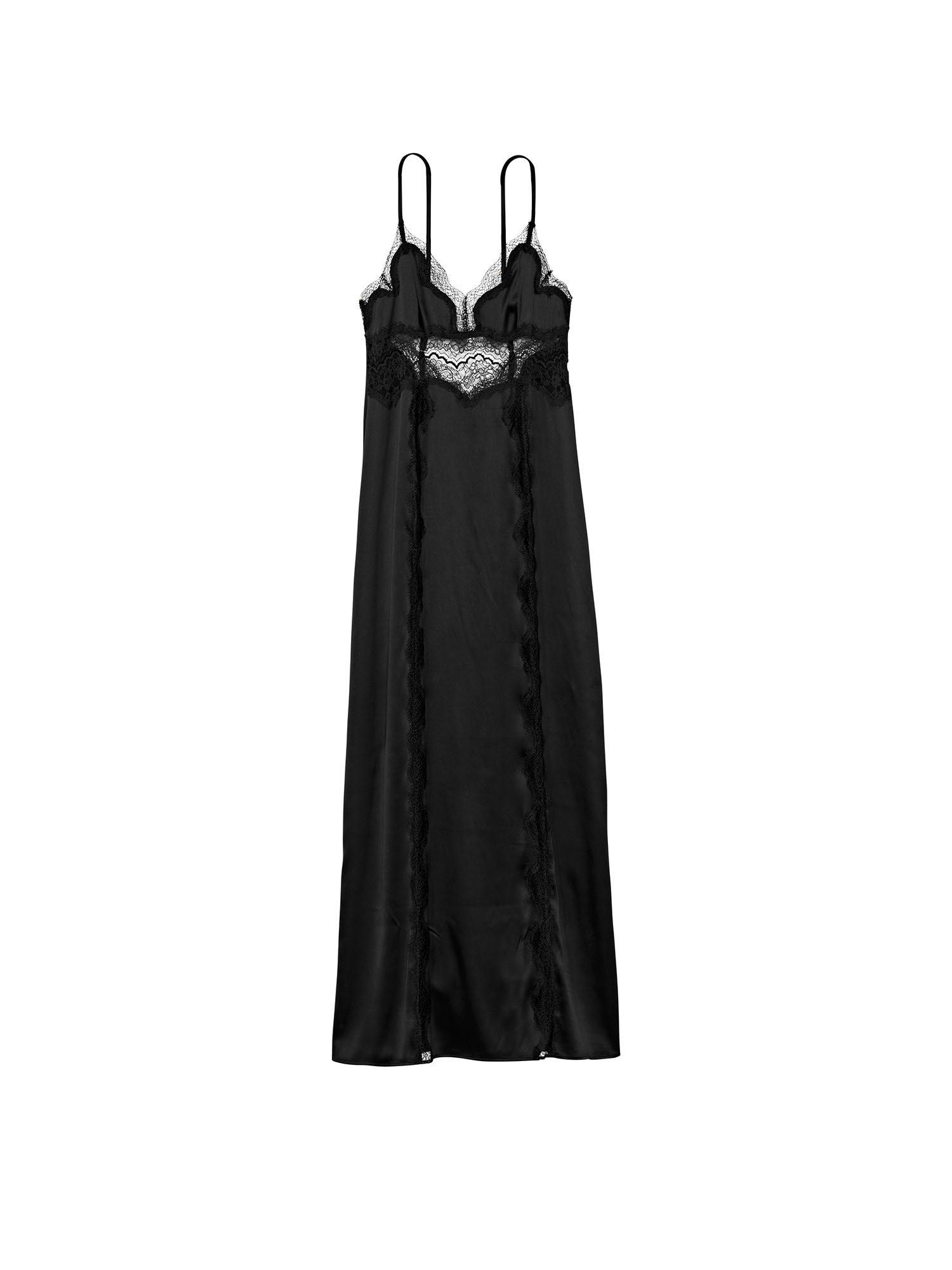 Victoria's Secret Długa koszula nocna z koronką Lace-Inset Long Slip