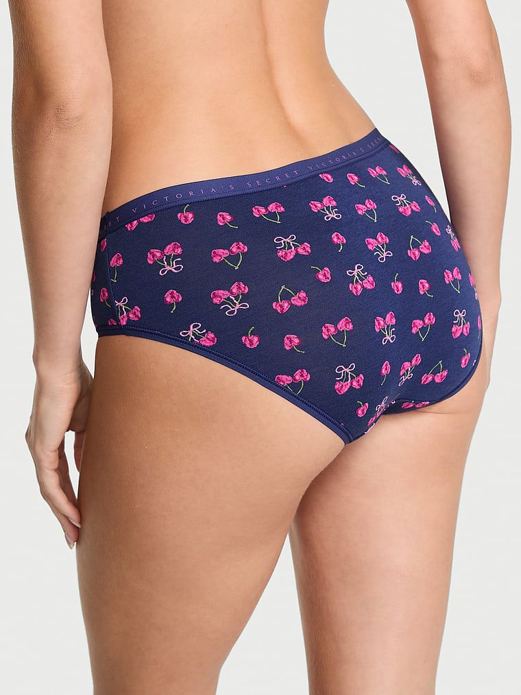 Majtki bawełniane Hiphugger. Produkt jest wzorzysty i pochodzi z kolekcji Body by Victoria. 