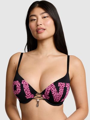 PINK Biustonosz push-up z regulowanym efektem uniesienia