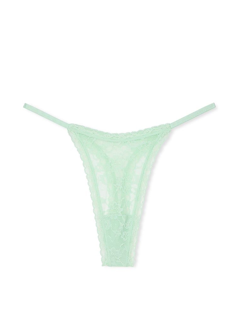 Stringi koronkowe Lace. Produkt ma kolor zielony i pochodzi z kolekcji Lacie. 