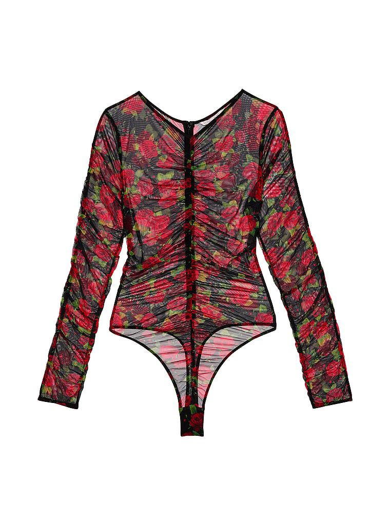 Very Sexy Body z prześwitującej siateczki Rose Mesh