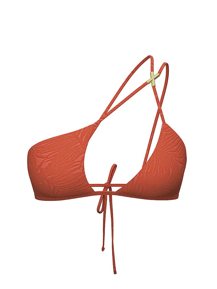 Góra od bikini z paseczkami Archives Sexy Straps. Produkt ma kolor pomarańczowy i pochodzi z kolekcji Victoria's Secret Swim. 