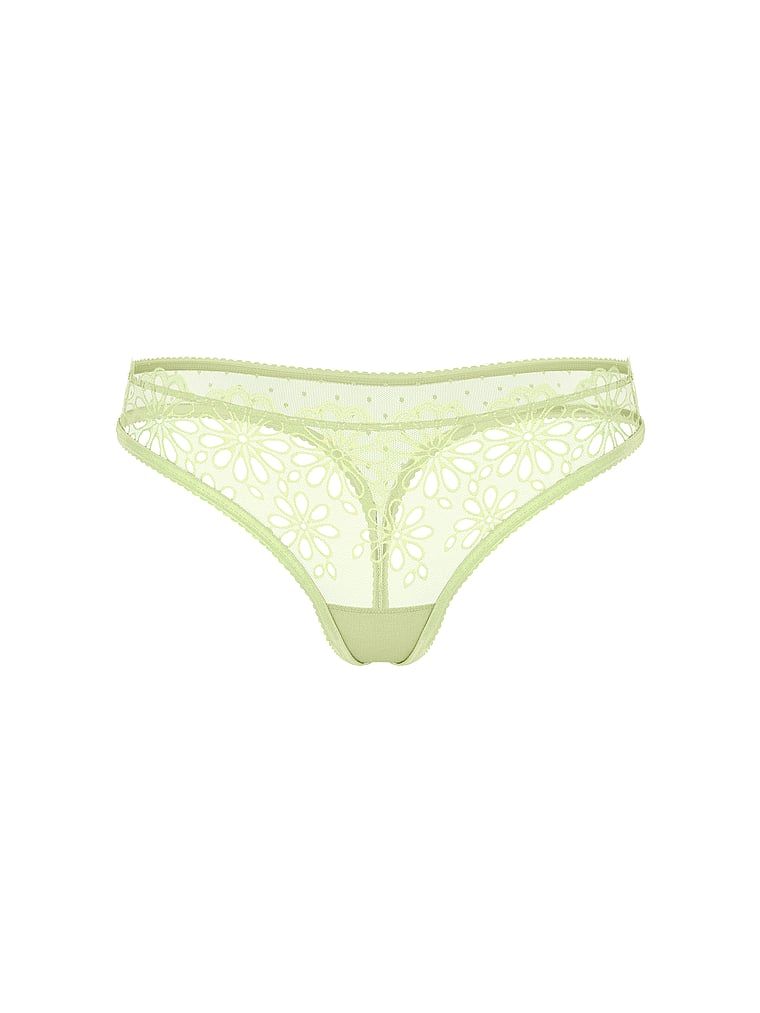 Stringi z siateczki Eyelet Mesh. Produkt ma kolor zielony i pochodzi z kolekcji Lacie. 
