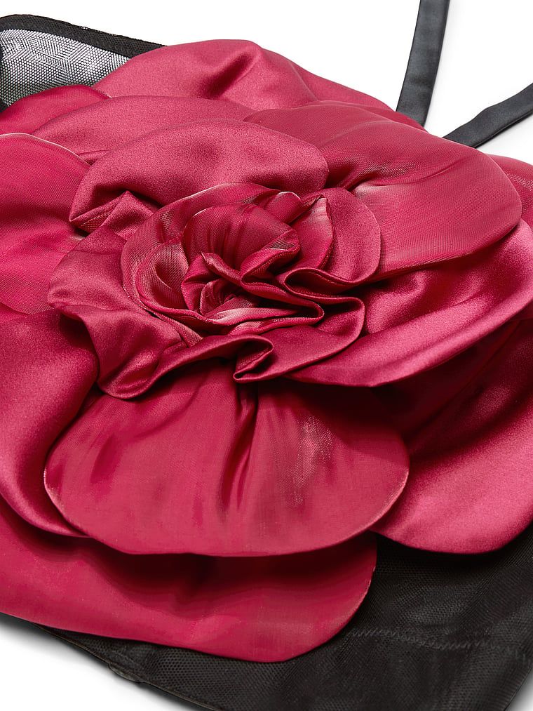 Top gorsetowy z różą Blooming Rose. Produkt ma kolor czarny i pochodzi z kolekcji Very Sexy. 