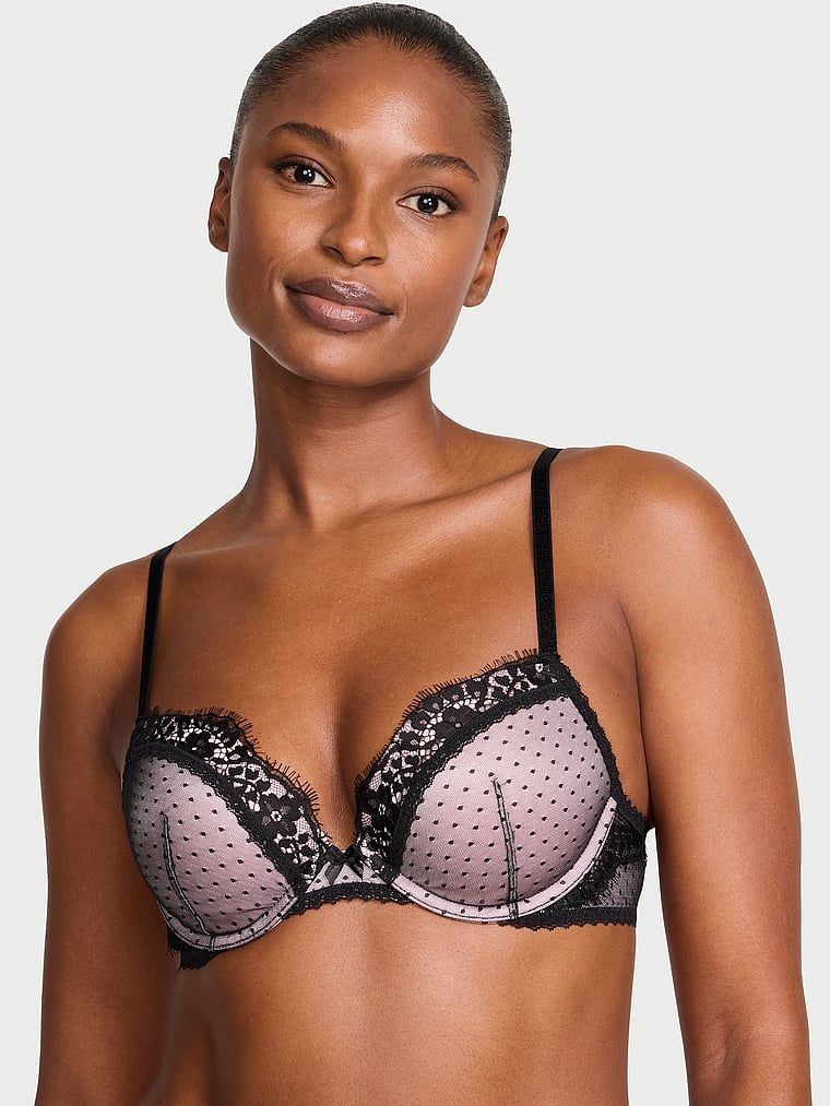 Dream Angels Biustonosz push-up Heritage Dot Mesh