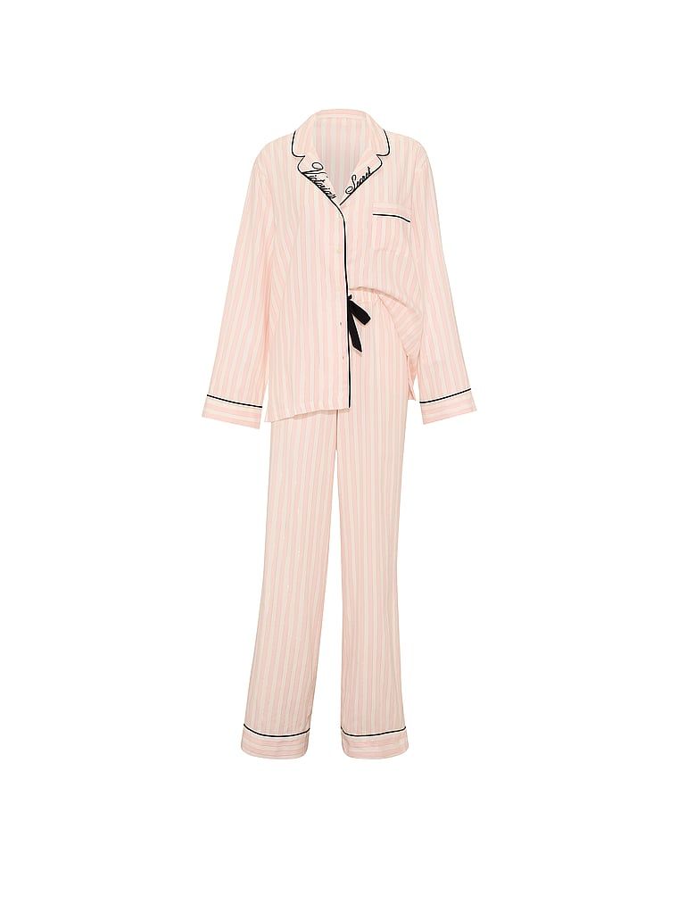 Flanelowa piżama z długimi spodniami. Produkt ma kolor wzorzysty i pochodzi z kolekcji Victoria's Secret. 