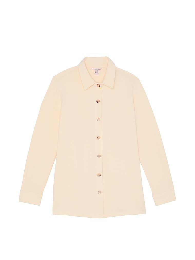 Koszula z modalu Brushed Shirt. Produkt ma kolor biały i pochodzi z kolekcji Victoria's Secret. 