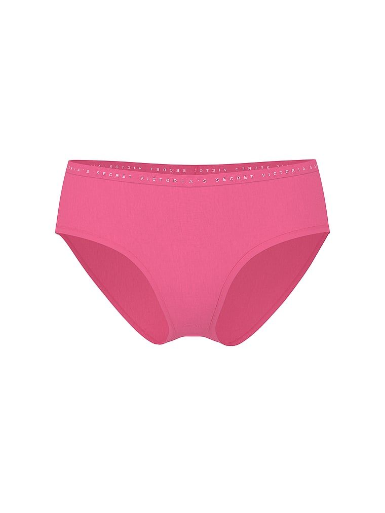 Majtki bawełniane Hiphugger. Produkt ma kolor różowy i pochodzi z kolekcji Victoria's Secret. 