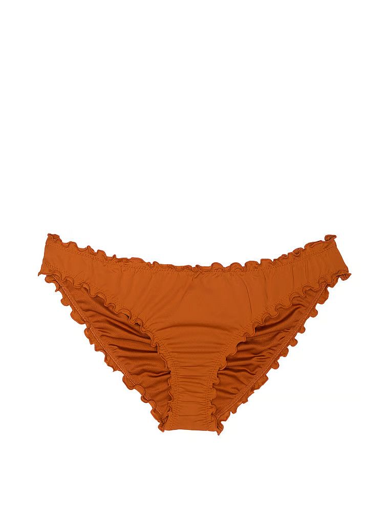 Dół od bikini Essential Ruched Cheeky. Produkt ma kolor brązowy i pochodzi z kolekcji Victoria's Secret Swim. 