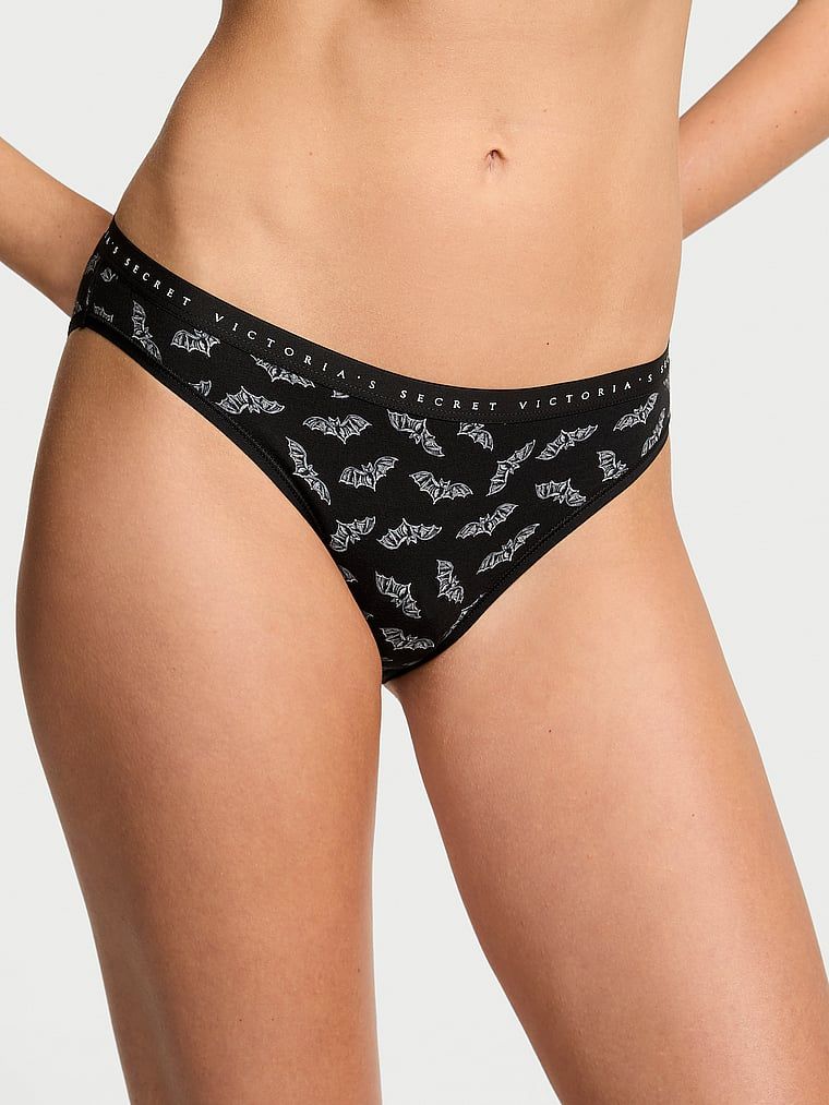 Majtki bawełniane Bikini. Produkt jest wzorzysty i pochodzi z kolekcji Victoria's Secret. 