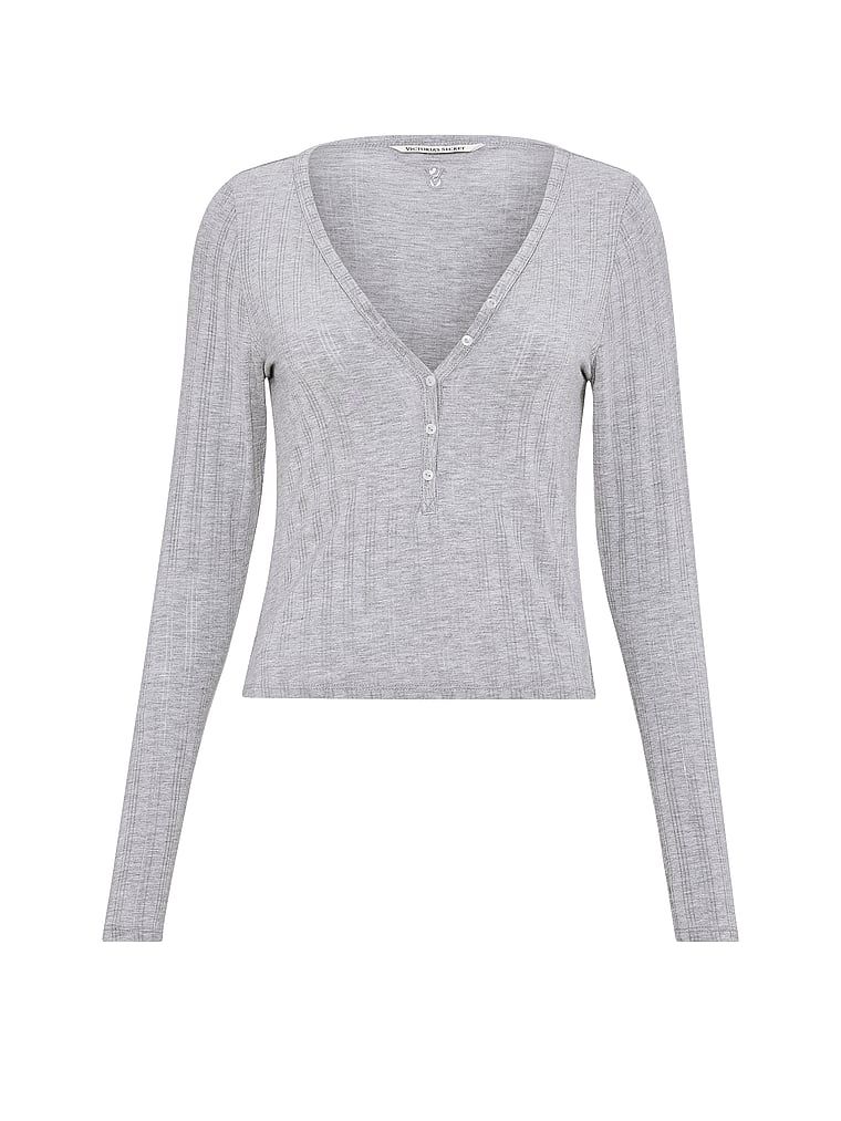 Bluzka z modalu do spania SoSoft Ultra-Fine. Produkt ma kolor szary i pochodzi z kolekcji Victoria's Secret. 