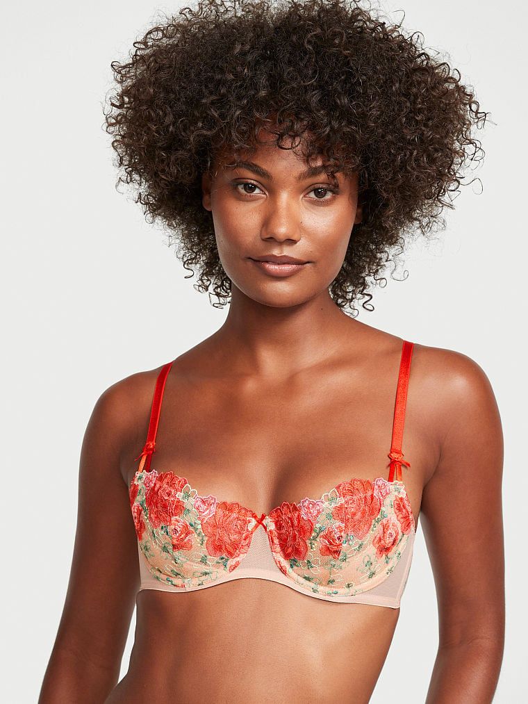 Dream Angels Biustonosz nieusztywniany balkonetka Wicked Unlined Floral Embroidery Balconette