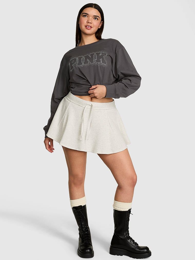 Bawełniany T‑shirt z długim rękawem
