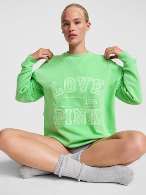 Oversize’owa bluza z okrągłym dekoltem Campus Fleece
