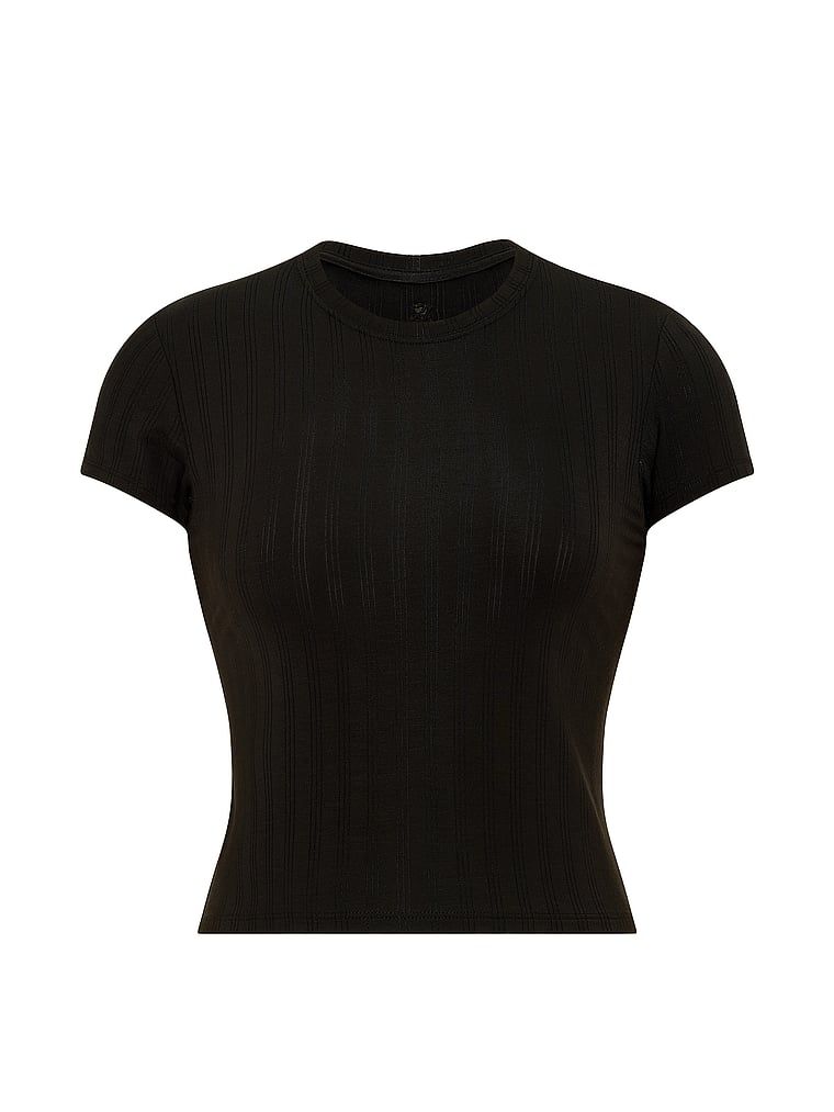 T-shirt z modalu do spania SoSoft Ultra-Fine. Produkt ma kolor czarny i pochodzi z kolekcji Victoria's Secret. 