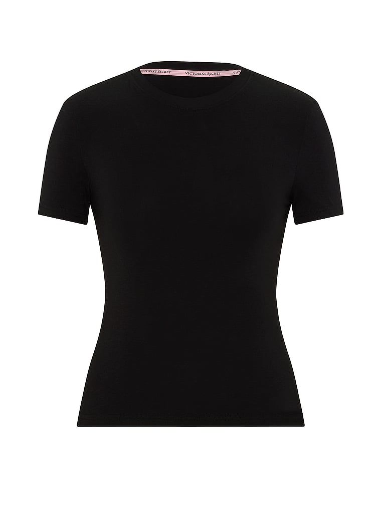 T-shirt bawełniany. Produkt ma kolor czarny i pochodzi z kolekcji Angel Essentials. 