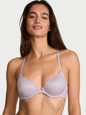 Body by Victoria Biustonosz lekko uszytywniany zapinany z przodu z koronką na plecach Racerback Demi