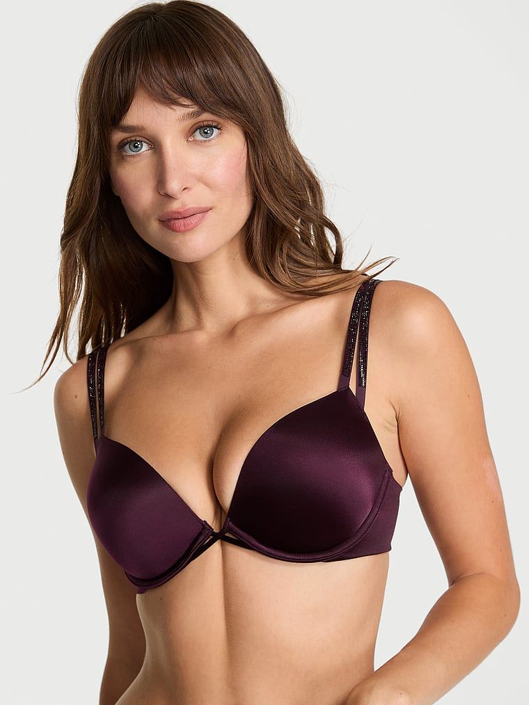 Very Sexy Biustonosz push-up powiększający o 2 rozmiary Bombshell Double Shine Strap