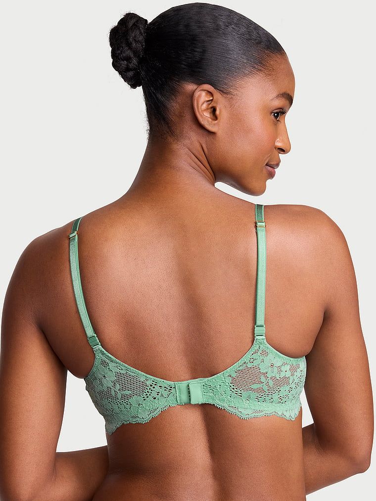 Biustonosz nieusztywniany balkonetka Wicked Lace Balconette. Produkt ma kolor zielony i pochodzi z kolekcji Dream Angels. 