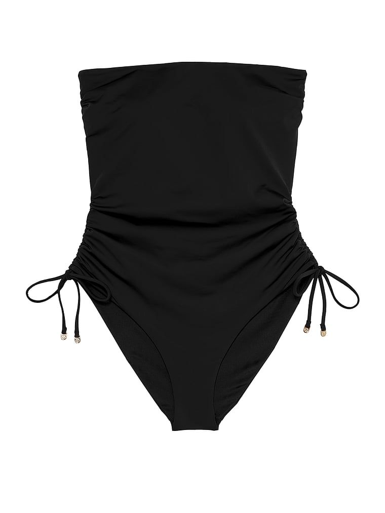 Strój kąpielowy jednoczęściowy z odpinanymi ramiączkami Essential Strapless. Produkt ma kolor czarny i pochodzi z kolekcji Victoria's Secret Swim. 
