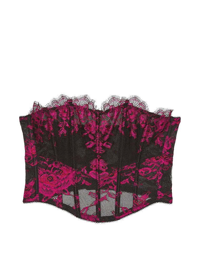 Top gorestowy Rose Lace. Produkt ma wzór kwiatowy i pochodzi z kolekcji Very Sexy. 