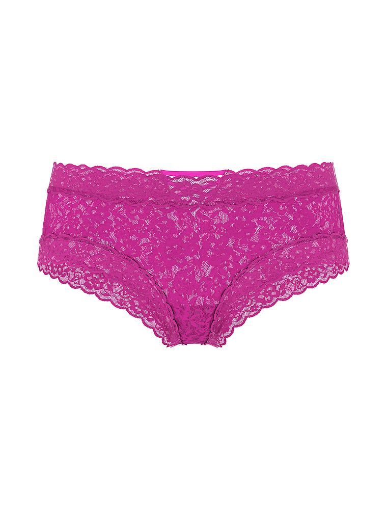 Majtki koronkowe z paseczkami z tyłu Blossom Cheeky. Produkt ma kolor różowy i pochodzi z kolekcji Lacie. 