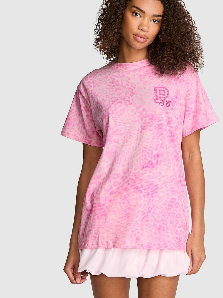 PINK T-shirt Campus Cotton