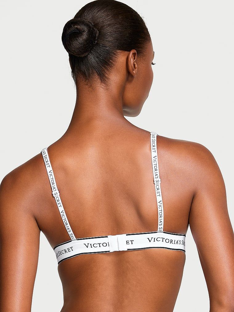 T-shirt Biustonosz braletka bawełniany bez fiszbin Plunge Bralette