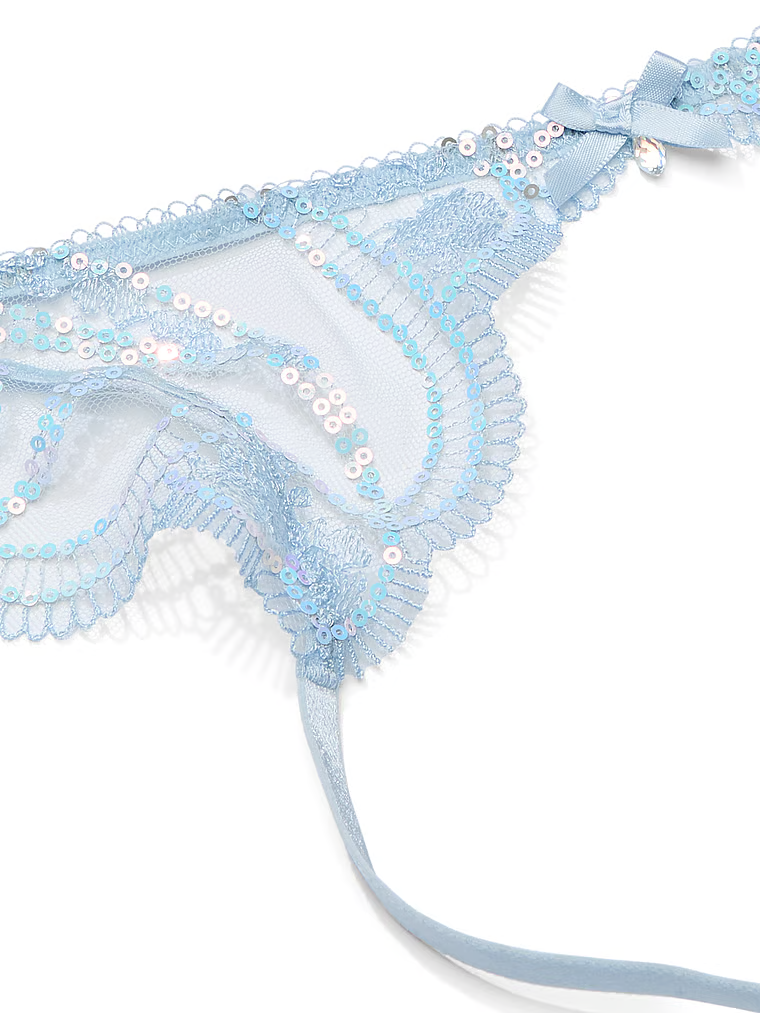 Pas do pończoch Iridescent Embroidery. Produkt jest wzorzysty i pochodzi z kolekcji Dream Angels. 