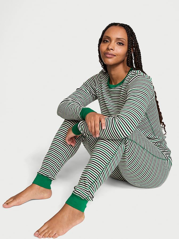 Victoria's Secret Ciepła piżama z długim rękawem Thermal Long Pajama