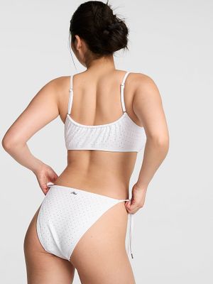 PINK Dół od bikini cheeky wiązany po bokach