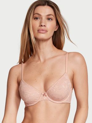 Body by Victoria Biustonosz nieusztywniany koronkowy Invisible Lift Demi