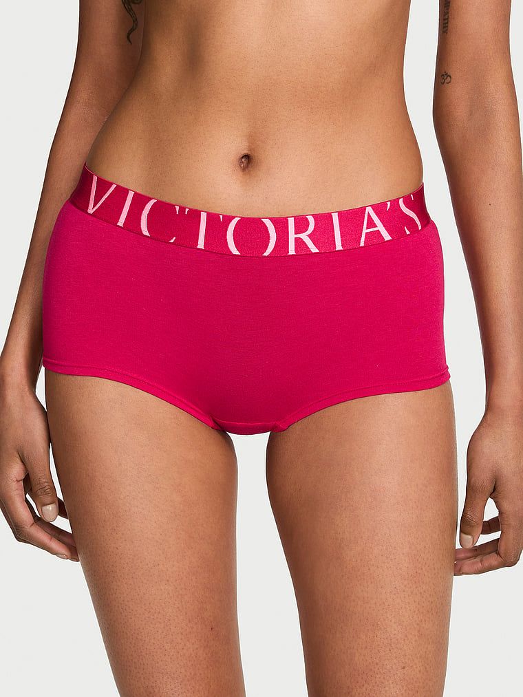 Cotton Majtki bawełniane szorty Exploded Logo Boyshort
